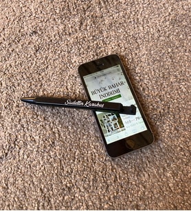 Kişiye Özel İsim Baskılı Telefon Standlı Metal Roller Kalem