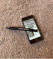 Kişiye Özel İsim Baskılı Telefon Standlı Metal Roller Kalem