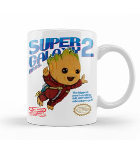 Baby Groot Super Galaxy Bros Kupa Bardak Porselen