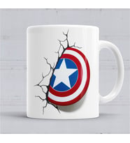 Captain America Shield Kupa Bardak Porselen