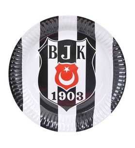 Beşiktaş - Tabak - 23,00 cm - 8 Adet (STD)