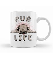 Pug Life  Köpek Kupa Bardak Porselen