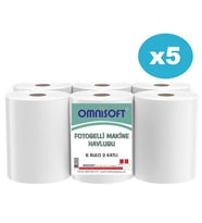 Omnisoft 5 Koli 21 cm Fotoselli Hareketli Kağıt Havlu 30 Rulo