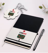 BK Gift Kişiye Özel Uzman Çavuş Siyah Defter Kalem Ve Anahtarlık Hediye Seti (Model 1)