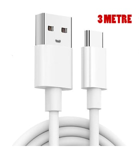 Şarj Kablosu 3 Metre Type-C Kablo Data Huawei Xiaomi Samsung Oppo