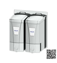 Palex İkili Mini Sıvı Sabun Dispenseri Krom 250CCX2AD-3564-3-K