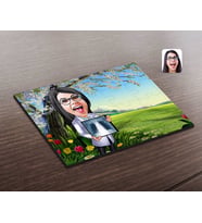 BK Gift Kişiye Özel Kadın Radyolojist Karikatürlü Ahşap Puzzle-1
