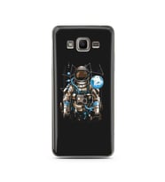 Uzay Astronot Tasarım Süper Şeffaf Silikon Telefon Kılıfı Samsung J2 Prime