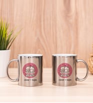 Aşık Çiftlere Özel İkili Silver Kupa Bardak