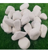 Beyaz Dolomit Taş 20 KG 2,5-4 CM Dolomit Taş Bahçe Taşı Dekoratif Taş Dere Taşı Süs Taşı