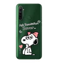 Snoopy Tasarımlı Süper Şeffaf Silikon Telefon Kılıfı Oppo Realmi 5i