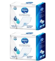 Mavi Beyaz Hasta Alt Açma Yatak Koruyucu Örtü 60*90 Cm 60 Adet (2Pk*30) Kaydırmaz Bantlı
