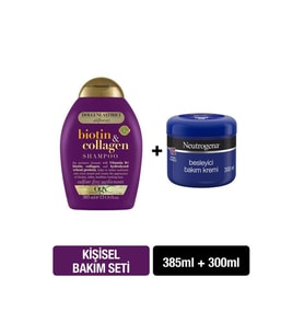 OGX Dolgunlaştırıcı Biotin&Kolajen Sülfatsız Şampuan 385ml+Neutrogena Krem 300ml