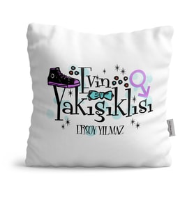 BK Gift Kişiye Özel Evin Yakışıklısı Dekoratif Yastık  1