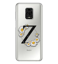 Papatya Harf Tasarım Süper Şeffaf Silikon Telefon Kılıfı Xiomai Redmi Note 9 Pro
