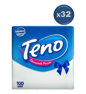 Teno Peçete 100 Lü Pk 32 Li Set (1 Koli)