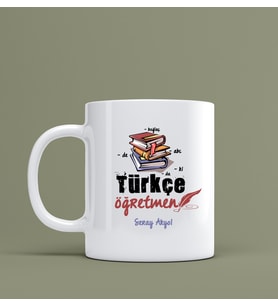 Türkçe Öğretmenleri İçin Hediye Kupa Bardak Kişiye Özel Hediye S70