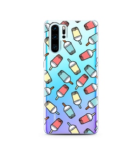 Smoty Tasarımlı Süper Şeffaf Silikon Telefon Kılıfı Huawei P30 Pro 