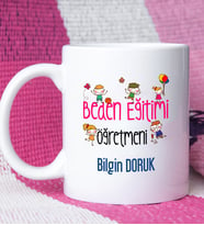 Beden Eğitimi Öğretmeni Tasarımlı Kişiye Özel Hediye Beden Eğitimi Öğretmeni Kupa Bardak