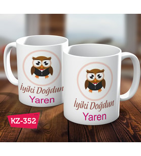 Kişiye Özel İsimli İyiki Doğdun Hediye Kupa Bardak