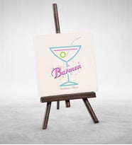 BK Gift Kişiye Özel Mesleki Barmen Şovaleli Doğal Taş  2
