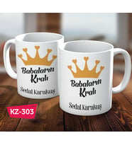 Babaların Kralı İsimli Kişiye Özel Babalar Günü İçin Hediye Kupa Bardak