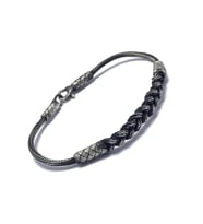 Örme Model 1000 Ayar Kazaziye Gümüş Bileklik (Unisex)