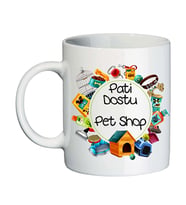Pet Shop Dükkanı Hediyesi İsim Baskılı Kupa Bardak