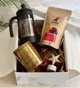 Kişiye Özel Travel Gold Kupa French Press & Filitre Kahve Sevgiliye Hediye Seti