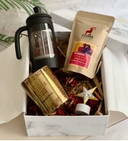 Kişiye Özel Travel Gold Kupa French Press & Filitre Kahve Sevgiliye Hediye Seti