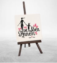 BK Gift Kişiye Özel Annem Ve Ben Şovaleli Doğal Taş  1