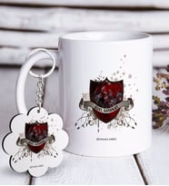 BK Gift Kişiye Özel Mesleki Özel Harekat Beyaz Kupa ve Anahtarlık Hediye Seti (Model 1)