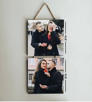 Sevgililer Gününe Özel 2 Parçalı Kolaj Fotoğraflı Mdf Çerçeve