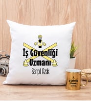 İş Güvenliği Uzmanı Yastık ve Gold Kupa Bardak