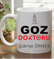 Kişiye Özel Göz Doktoru Kupa Bardak