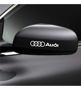 Audi S Araba Yan Ayna Araç Sticker Yapıştırma 2Adet