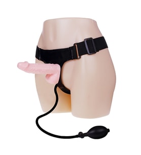LilituShop 16,5 cm Belden Bağlamalı Şişirilebilir Strapon Penis