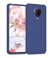 Microsonic Matte Silicone Xiaomi Poco F2 Pro Kılıf Lacivert