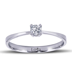 Lova G Renk 0,13 Karat Pırlanta Tektaş Yüzük - 1050133