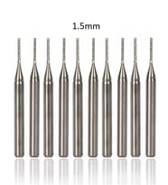 Tungsten Karbür PCB Kesme CNC Freze Ahşap İşleme 1.5mm 10 Adet 