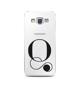 Samsung A3 (2015) Harf Tasarımlı Telefon Kılıfı Q-Harfi 