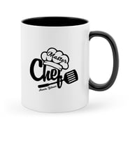 BK Gift Kişiye Özel Chef Siyah Kupa Bardak  1