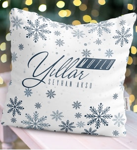 BK Gift Kişiye Özel Yılbaşı Mutlu Yıllar Temalı  Yastık - 17
