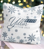 BK Gift Kişiye Özel Yılbaşı Mutlu Yıllar Temalı  Yastık - 17