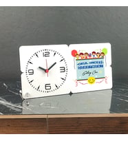 Okul Öncesi Öğretmeni Ahşap Masa Saati 002