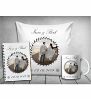Kişiye Özel Fotoğraflı İsimli Yastık & Kupa & Defter