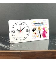 Kadın Doğum Uzmanı Ahşap Masa Saati 001