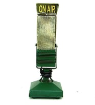 Dekoratif Metal Mikrofon