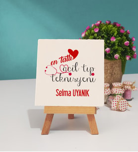 En Tatlı Acil Tıp Teknisyeni Hediye Dekoratif Taş Baskı