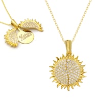 Else Silver Aşkımın Güneşi İsimli Gümüş Kolye (Gold)